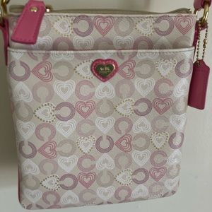 Coach pink crossbody bag